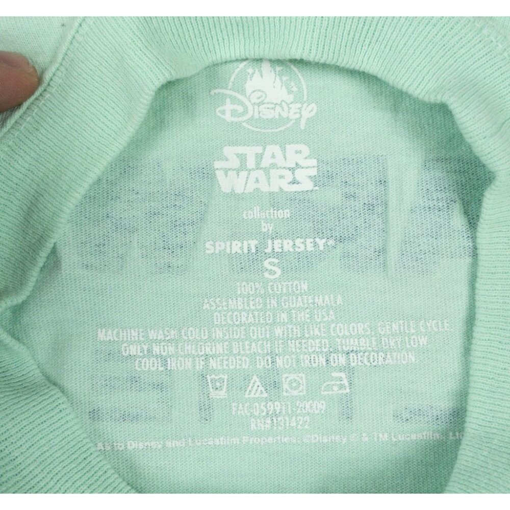 Spirit Jersey Star Wars The Mandalorian Grogu Shirt Disney Parks Mint Green Size - Picture 3 of 12